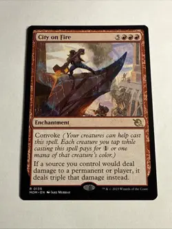 Mtg - City on Fire - 135 - March of the Machine - Magic The Gathering - Image 1