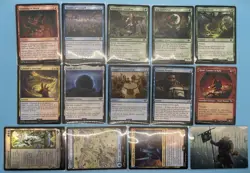 14x MTG LOTR Tales of Middle-Earth 2023 Set Booster Pulls Foil Rare Art Card Lot - Image 1