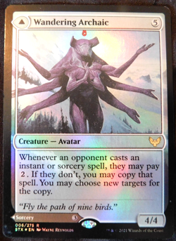 FOIL EXTENDED Wandering Archaic - Strixhaven (Magic/MTG) Near Mint - Image 1