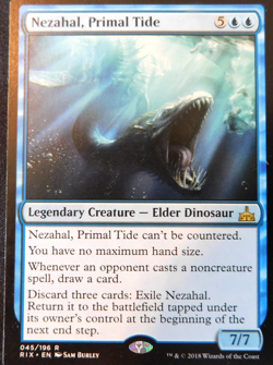 MTG Single - Nezahal, Primal Tide - LP Excellent Condition - Image 1