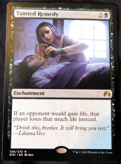 MTG Single - Tainted Remedy; Lightly Played, Excellent Condition - Image 1