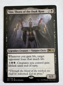 1x Vito, Thorn of the Dusk Rose - Core Set 2021 (M21) - MTG - Image 1