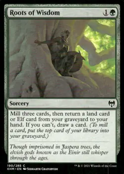Roots of Wisdom 190/285 Kaldheim MTG Magic the Gathering card - Image 1