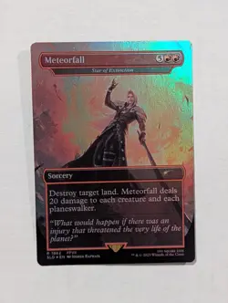 1x Meteorfall - Star of Extinction, Secret Lair Final Fantasy Magic MTG NM - Image 1