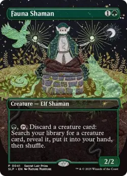 MTG English Fauna Shaman NM Normal Secret Lair Showdown - Image 1