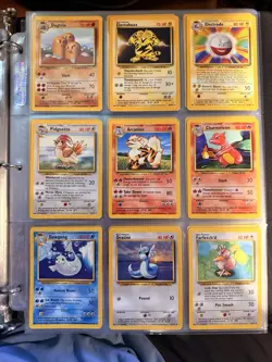 Pokemon TCG Base Set Complete Unlimited 102/102 LP Charizard WOTC 1999 LP-MP - Image 3