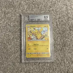 2021 Pokemon PIKACHU 25/25 McDonald's Coll Confetti Holo Promo English BGS 8.5 - Image 1