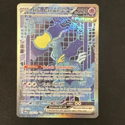 2025 Pokemon SV Prismatic Evolutions PRE EN Iron Crown ex #158/131 - Image 1