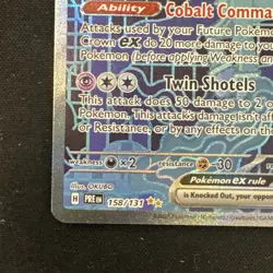 2025 Pokemon SV Prismatic Evolutions PRE EN Iron Crown ex #158/131 - Image 4