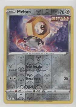 Meltan Reverse Foil Pokemon Sword & Shield Fusion Strike #188 - Image 1