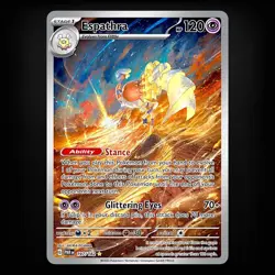 Pokemon TCG Espathra 197/182 SV04: Paradox Rift Holo Illustration Rare, NM - Image 1