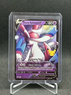 Pokemon 2021 Dark Sylveon V #134 SWSH BSP Celebrations - Image 1