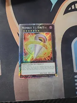 Number 11: Big Eye RA04-EN062 Platinum Secret Rare 1st Ed NM Yugioh - Image 1