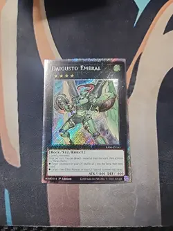 Daigusto Emeral RA04-EN163 Platinum Secret Rare 1st Ed NM Yugioh - Image 1