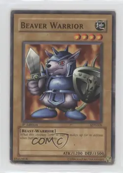 Beaver Warrior 1st Ed. YuGiOh Starter Deck Yugi #SDY-005 2002 - Image 1