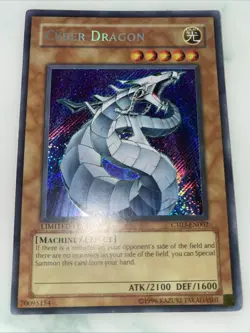 YuGiOh! Cyber Dragon CT03-EN002 Secret Rare Limited Edition Holo 1996 - Image 1