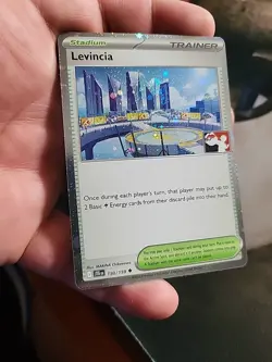 Levincia Holo Pokemon Prize Pack Series 7 Promo Pokemon Card NM/LP Stamp - Image 2