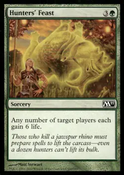 Hunters' Feast M11 MTG Magic the Gathering card - Image 1