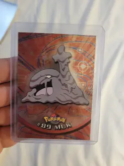 Topps Muk #89 Blue Logo Silver Holo Pokemon Card Series 2 - Image 1