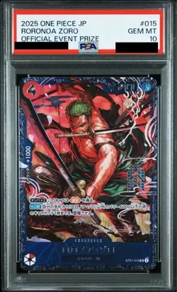 PSA10 Roronoa Zoro ST21-015 Flagship Battle 2025 Prize ONE PIECE Card Japanese - Image 1