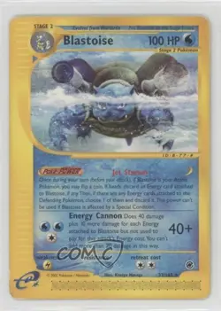 Blastoise Pokemon e-Card Series Expedition #37 2002 - Image 1