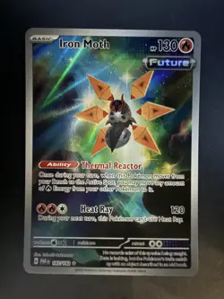 Iron Moth 187/182 Sv04: Paradox Rift Illustration Rare Card Holo NM Pokemon TCG - Image 1