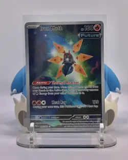 Iron Moth 187/182 Sv04: Paradox Rift Illustration Rare Card Holo NM Pokemon TCG - Image 1