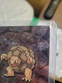 Golem #76 -TEXTURED HOLO - TOPPS Series 1 POKEMON CARD - Black Logo - LP - Image 4