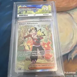 ACE 10 Pokemon TCG Ethans Adventure 236/182 Destined Rivals Card *PERFECT 10* - Image 1