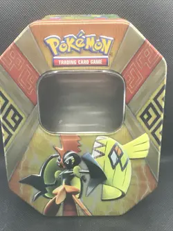 Pokemon Tapu Koko GX Prism Metal Tin - Collectible Card Storage - Image 1