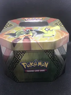 Pokemon Tapu Koko GX Prism Metal Tin - Collectible Card Storage - Image 2