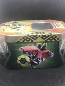 Pokemon Tapu Koko GX Prism Metal Tin - Collectible Card Storage - Image 3