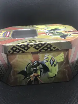 Pokemon Tapu Koko GX Prism Metal Tin - Collectible Card Storage - Image 5