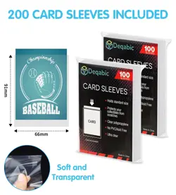 DEQADIC 16 Pocket Card Binder, 1000+ Trading Card Album Folder, Side Loading ... - Image 2