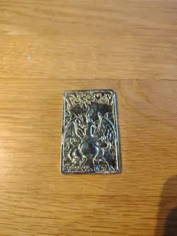 Pokemon 23K Gold Plated CHARIZARD Trading Card 1999 Burger King Limited Edition - Image 1
