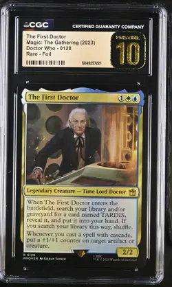 THE FIRST DOCTOR Doctor Who Traditional Foil Rare CGC Pristine 10 MTG - Image 1