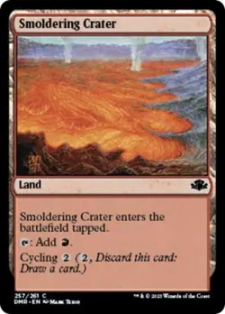 Smoldering Crater - Near Mint MTG Dominaria Remastered - Image 1