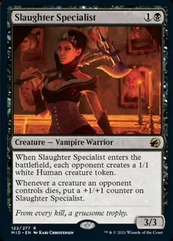 Slaughter Specialist - Light Play MTG Innistrad: Midnight Hunt - Image 1
