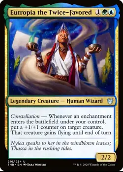 X 1 Eutropia the Twice-Favored NM Theros Beyond Death 216 MTG Magic - Image 1