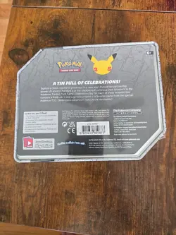 Pokemon Celebrations Lance’s Charizard V Tin Big 25th Anniversary - Image 2