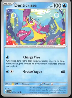 Carte Pokemon Denticrisse 051/198 Ecarlate et Violet Francais - Image 1