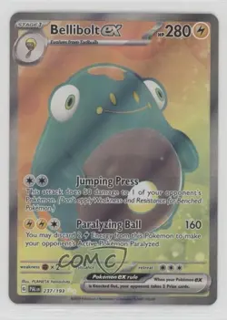 Bellibolt ex Ultra Rare Pokemon SV02: Paldea Evolved #237 1kx5 - Image 1