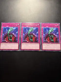 Yugioh! Playset 3x Bodenlose Fallgrube Rare - GEIM-DE045 1. Auflage - Deutsch - Image 1