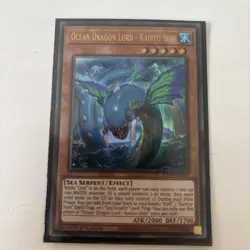 YUGIOH Ultra Rare Ocean Dragon Lord - Kairyu-Shin LED9-EN017 1st Edition - Image 1