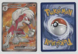 Lycanroc ex Ultra Rare Pokemon SV02: Paldea Evolved #241 1kx5 - Image 3