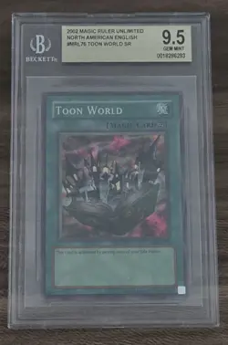 Toon World MRL-076 Original 2002 Unlimited Edition Super Rare YuGiOh BGS 9.5 - Image 1