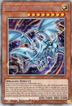 Yugioh! Mega Tins 2025 PREORDER 1x StR Heart of the Blue-Eyes - Image 1