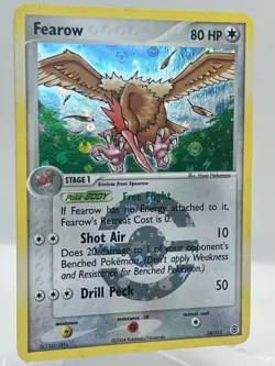 Fearow 24/112 EX Fire Red Leaf Green Reverse Holo Rare Vintage Pokemon TCG Card - Image 2