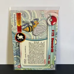 Beedrill #15 - Black Logo - NON-HOLO - SERIES 1 - TOPPS Pokemon Card - NM/LP - Image 2