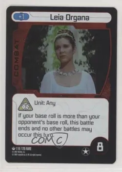 2007 Star Wars: Pocket Model Trading Card Game Leia Organa (Foil) #116 - Image 1